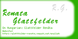 renata glattfelder business card