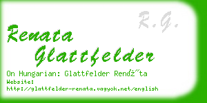 renata glattfelder business card